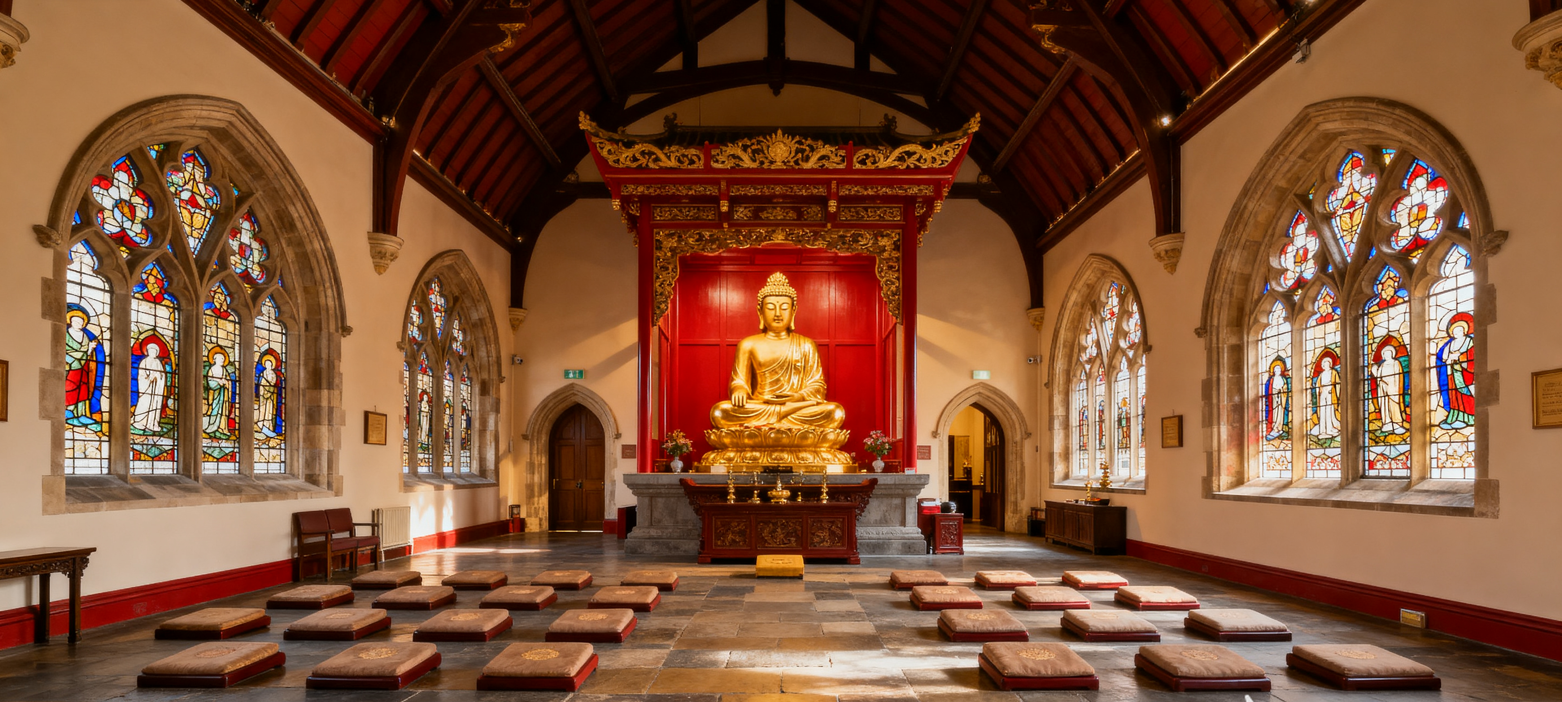 Buddhist Temple Background